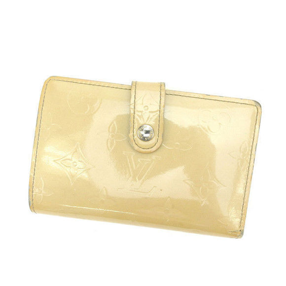 Louis Vuitton Patent Wallet Monnaie Porte Beige Vernis Bifold accessory - Picture 1 of 6